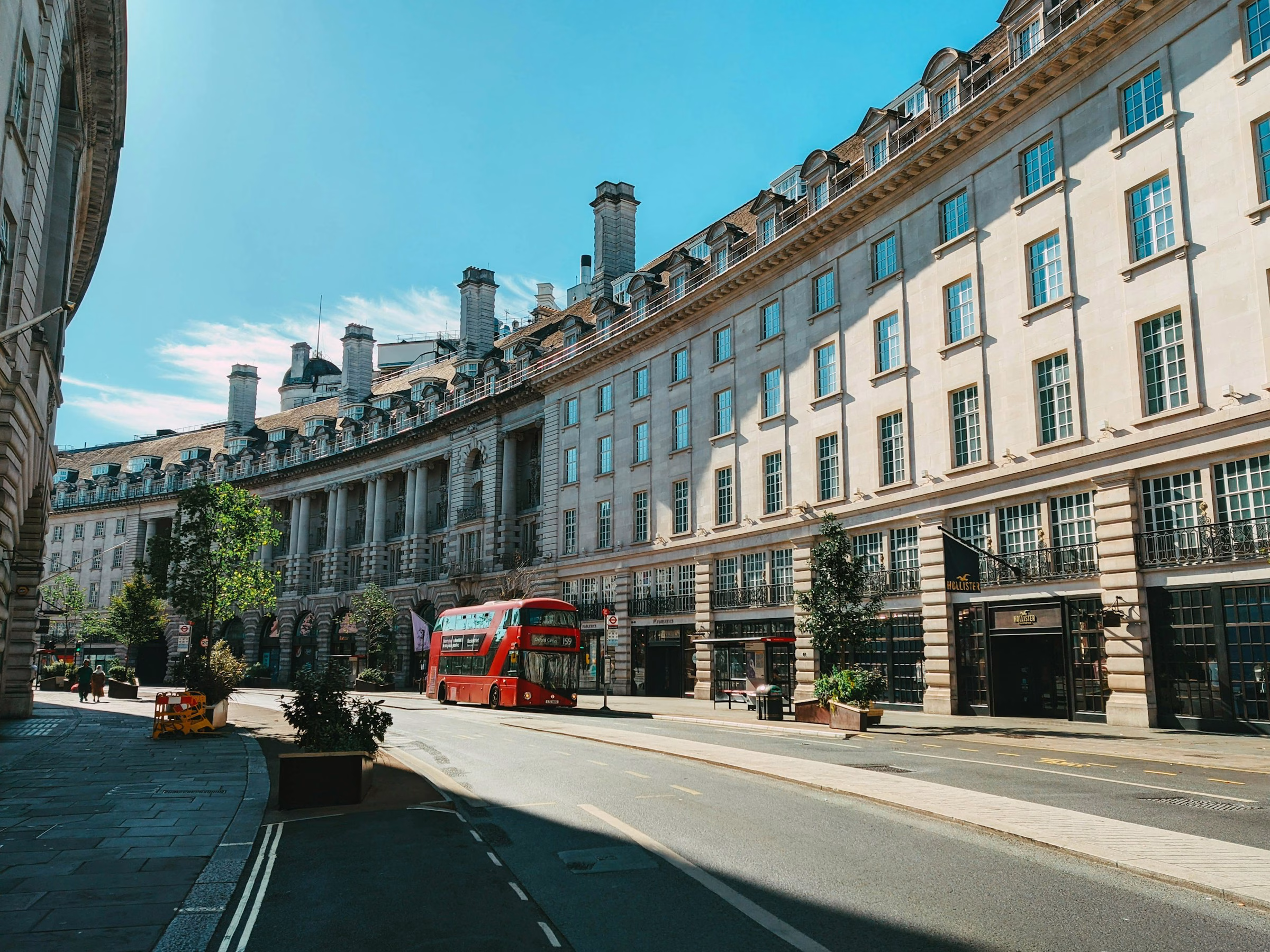 red bus mayfair london
